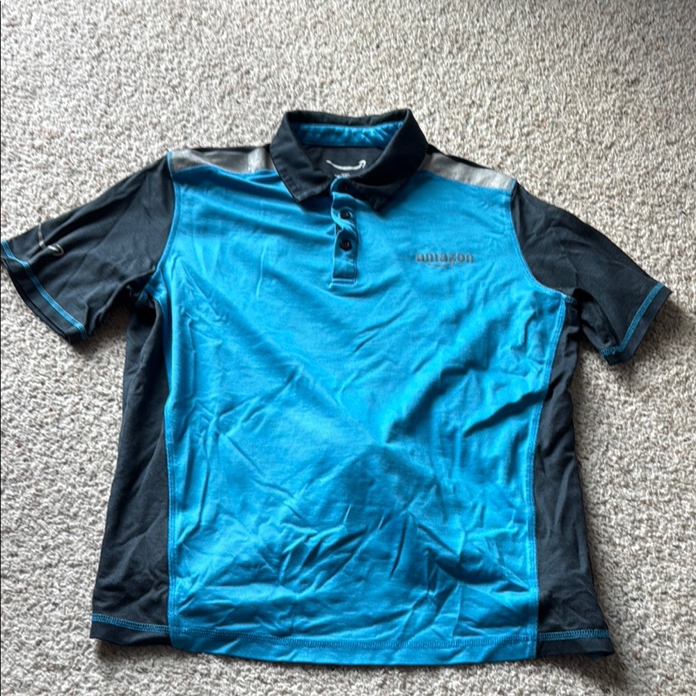 Blue and Black Polo Shirt